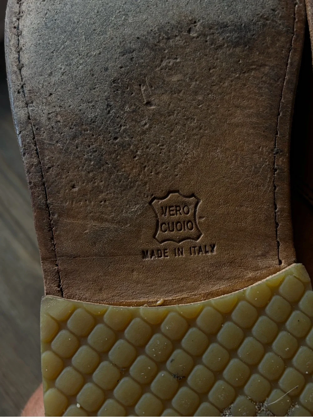 Italian Leather Brown Tan Loafer - 44/11